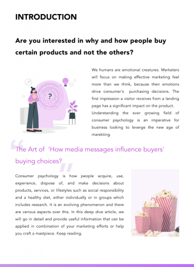 Consumer Psychology Page 1